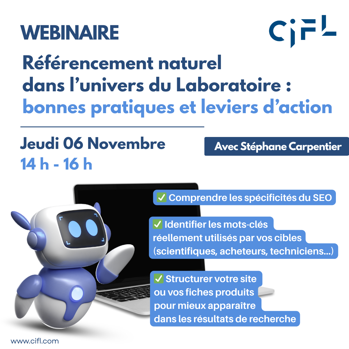 Webinaire - Référencement naturel dans l'univers du laboratoire : bonnes pratiques et leviers d'action