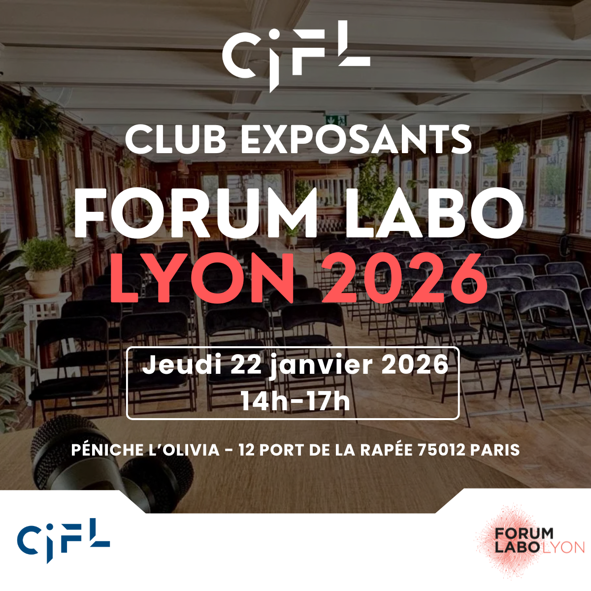 Club EXPOSANTS Forum LABO LYON 2026