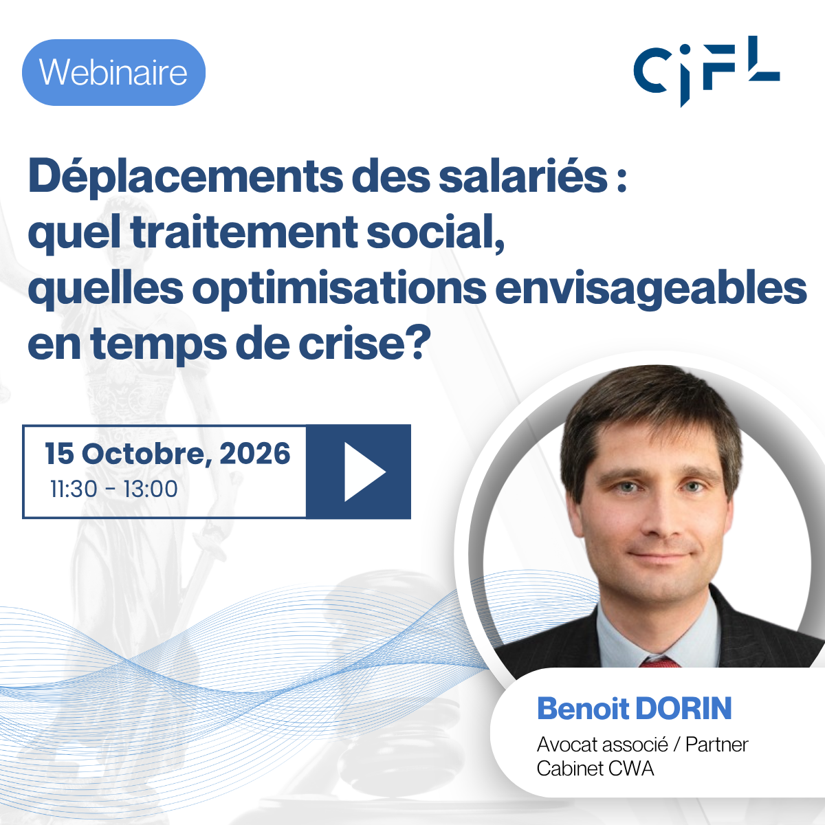 Webinaire «Déplacements des salariés : quel traitement social, quelles optimisations envisageables en temps de crise?»
